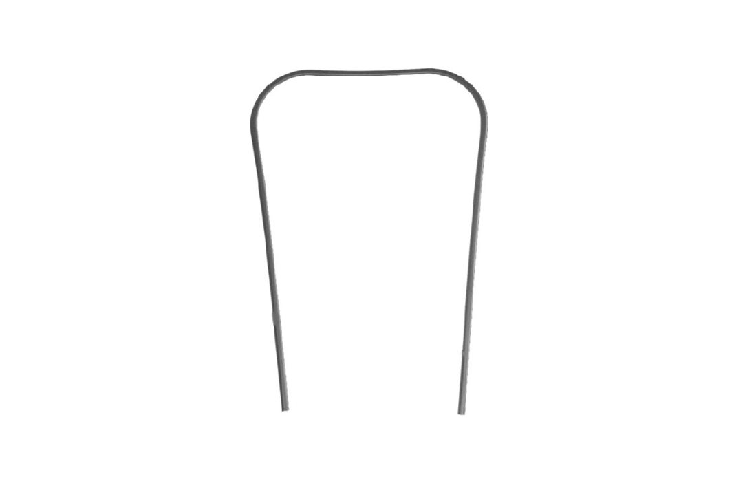 Body edge trim black 80–200 cc Vespa PX,PE