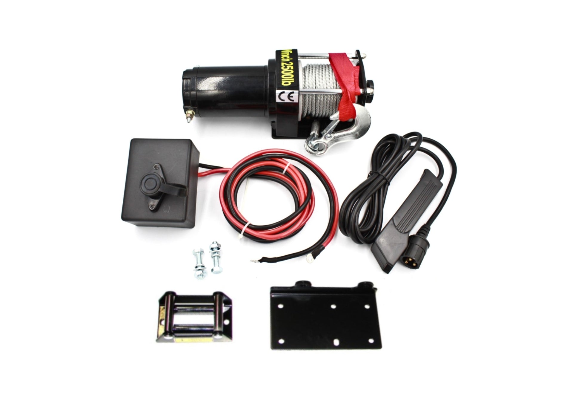 ATV winch pull 2500 lbs , 1135 kg with mounting plate