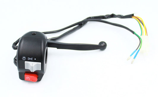 Switch assembly with right lever