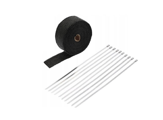 Exhaust heat wrap 10 m black