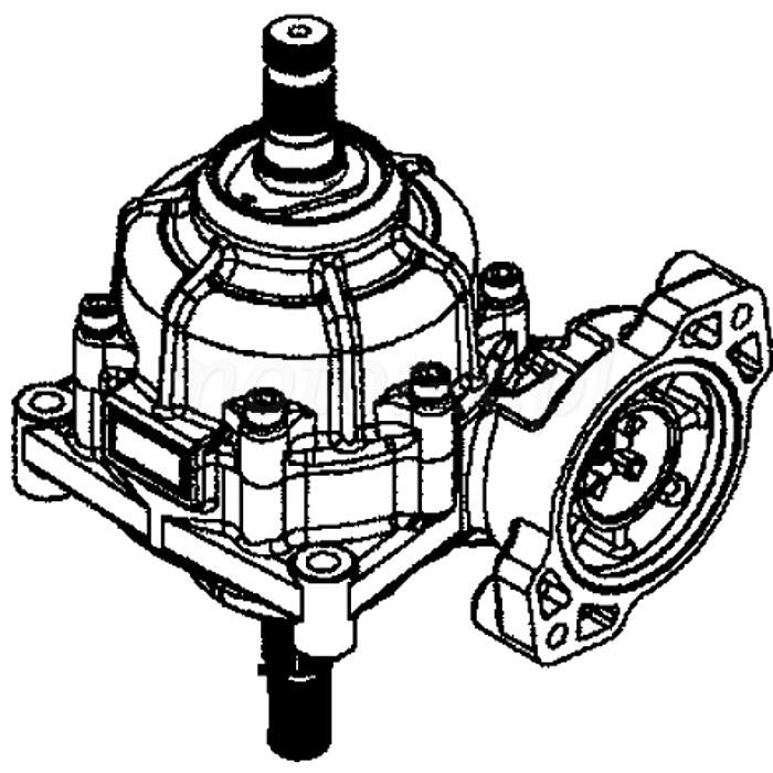 EPS steering gearbox Kymco MXU 550 EPS T3b, genuine