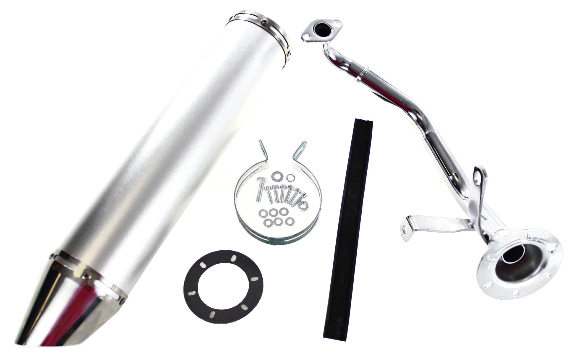 Tuning muffler Tune-Ex silver GY6 125
