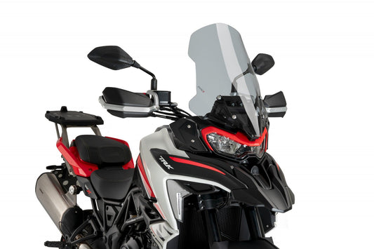 Touring screen for Benelli TRK702,TRK702X 2023–2024 light smoke