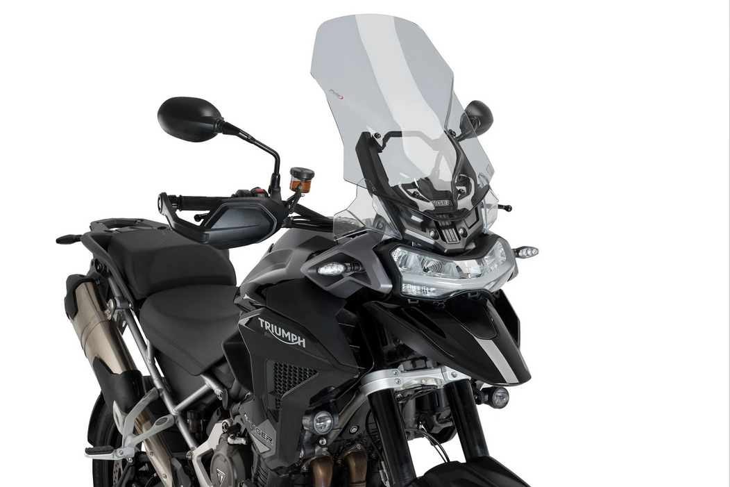 Touring screen for Triumph Tiger 1200 2022–2025 light smoke