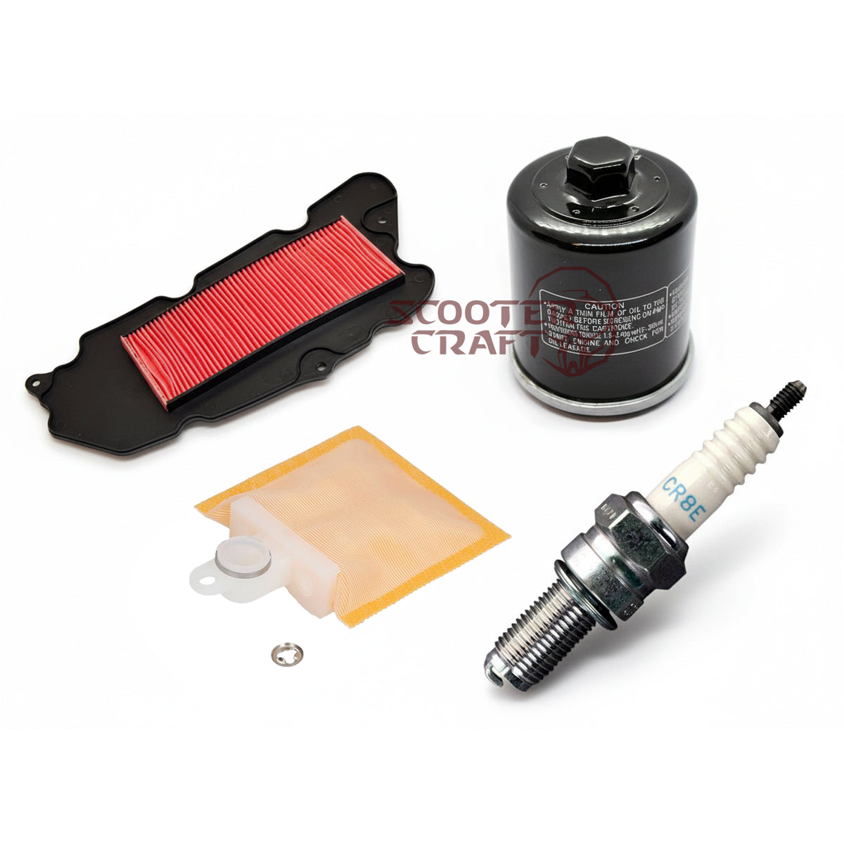 Service Kit (filters, spark plug) Aeon Elite 400i, 3D-350R, Quadro 350 S, Quadro 3 350, Qooder QV3 350
