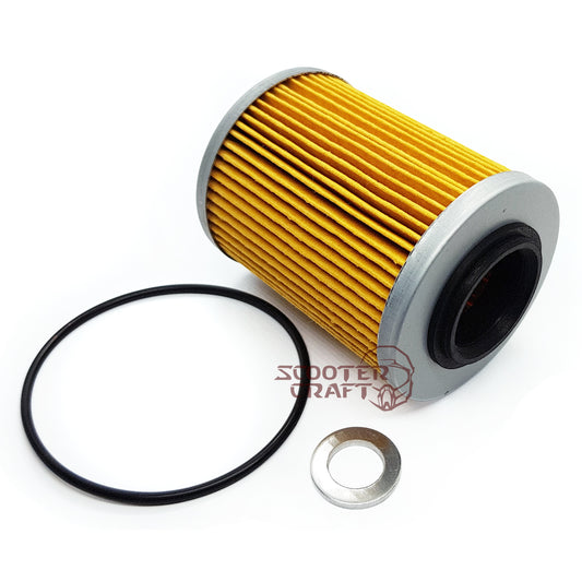 Oil filter kit (filter, o-ring, washer) Linhai M565LT, 570 PROMAX, M570L, T‑BOSS 650, Landforce 650L