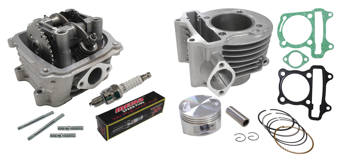 Cast-iron cylinder with head Kymco Agility GY6 150,GY6 125 57.40 mm 4T