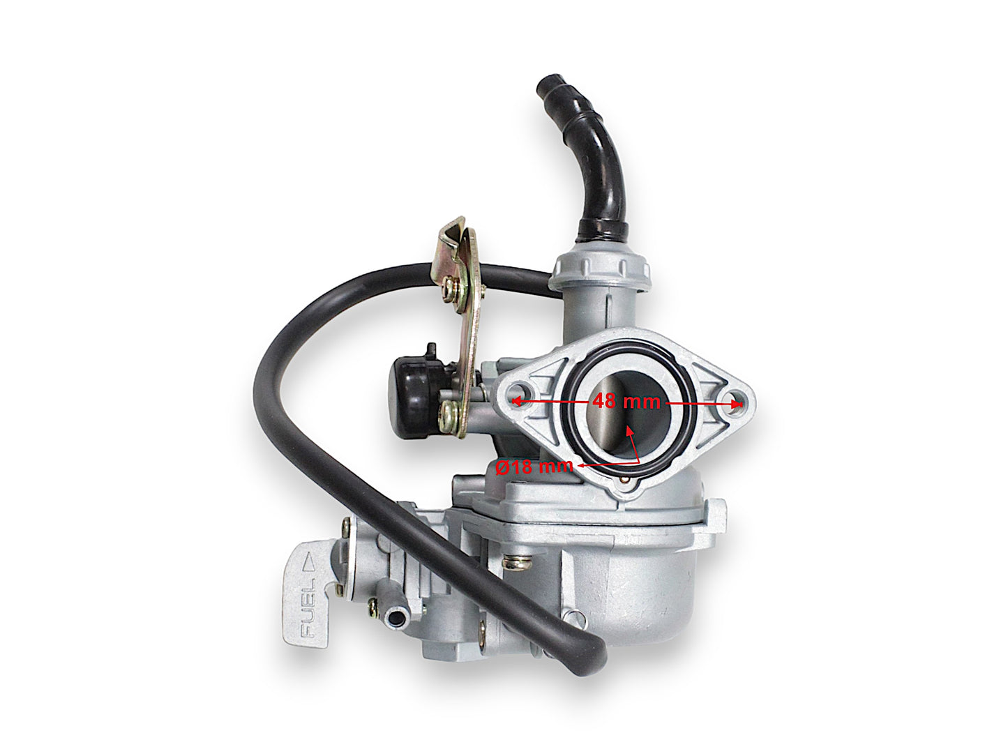 Carburetor with fuel tap ATV 110 PZ19 cable choke