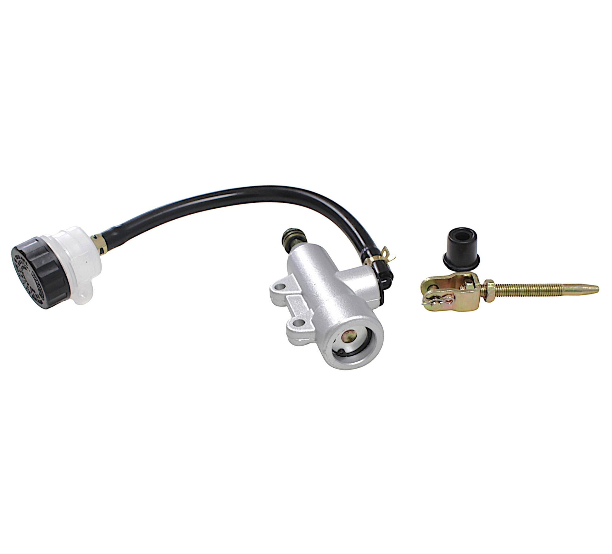 Rear brake master cylinder with reservoir