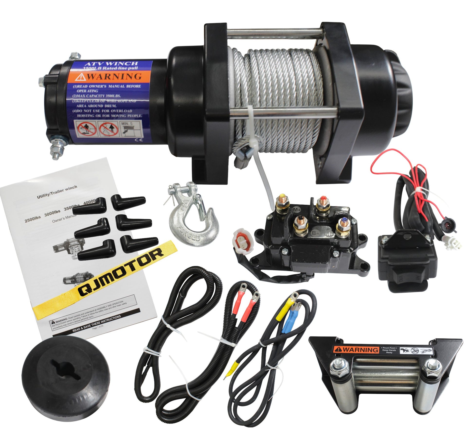 WINCH ASSEMBLY 3500lb（STEEL） Qianjiang SFA 1000, genuine