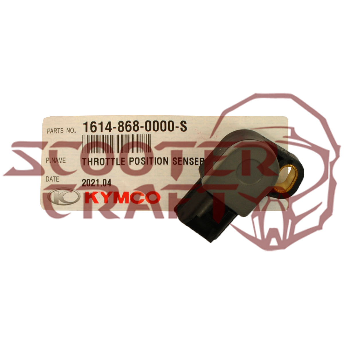 Throttle position sensor Kymco Xciting 500 RI New ABS, Xciting VS 400 ABS TCS, genuine