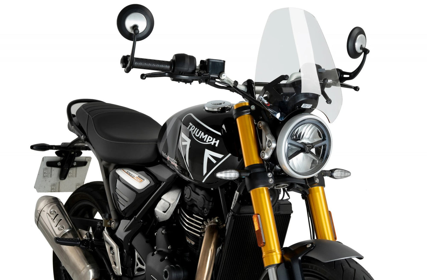 Windscreen for Triumph Scrambler 400X, Speed 400 ’24 (Sport) clear