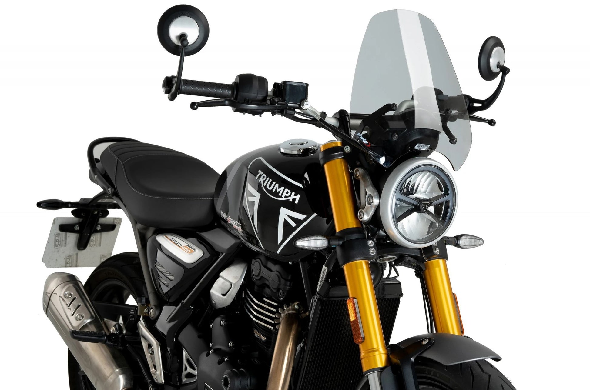 Screen for Triumph Speed 400,Scrambler 400X ’24 (Sport) light smoke
