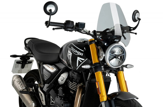 Screen for Triumph Speed 400,Scrambler 400X ’24 (Sport) light smoke
