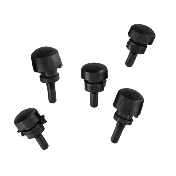 Rubber bumpers set for engine door Vespa 50,90,125