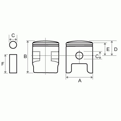 Piston Yamaha XT600E (OEM: 3TB) Ø96.25