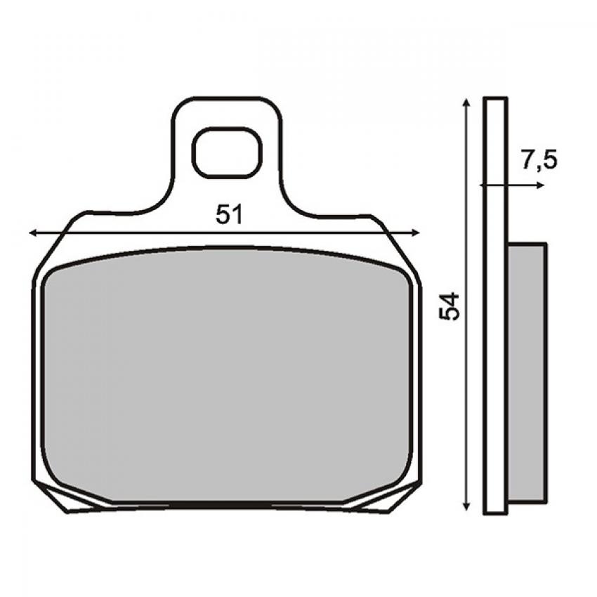 Brake pads Ferodo FDB2074EF Aprilia,Benelli