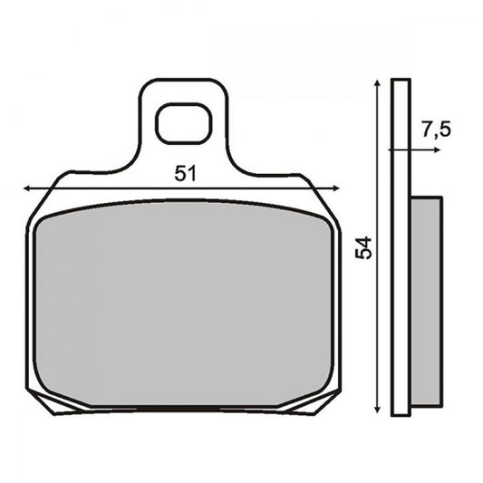 Brake pads Ferodo FDB2074EF Aprilia,Benelli