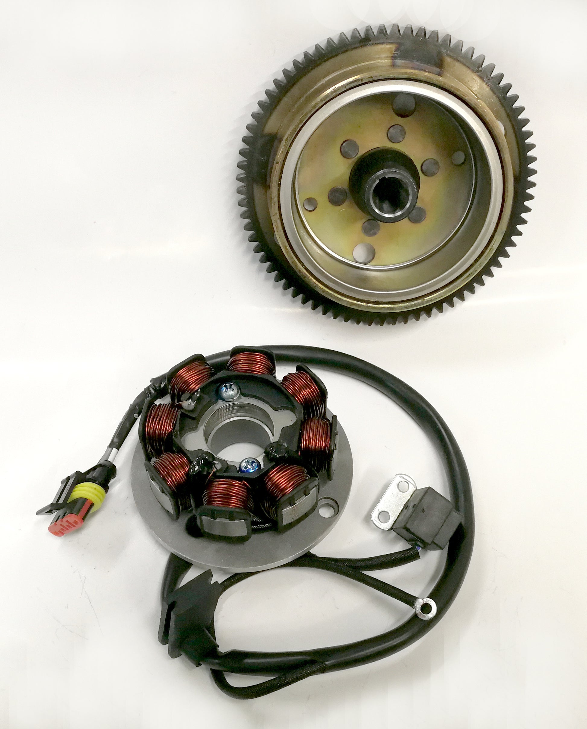 Alternator stator with flywheel with ring gear AM6 ALT000267