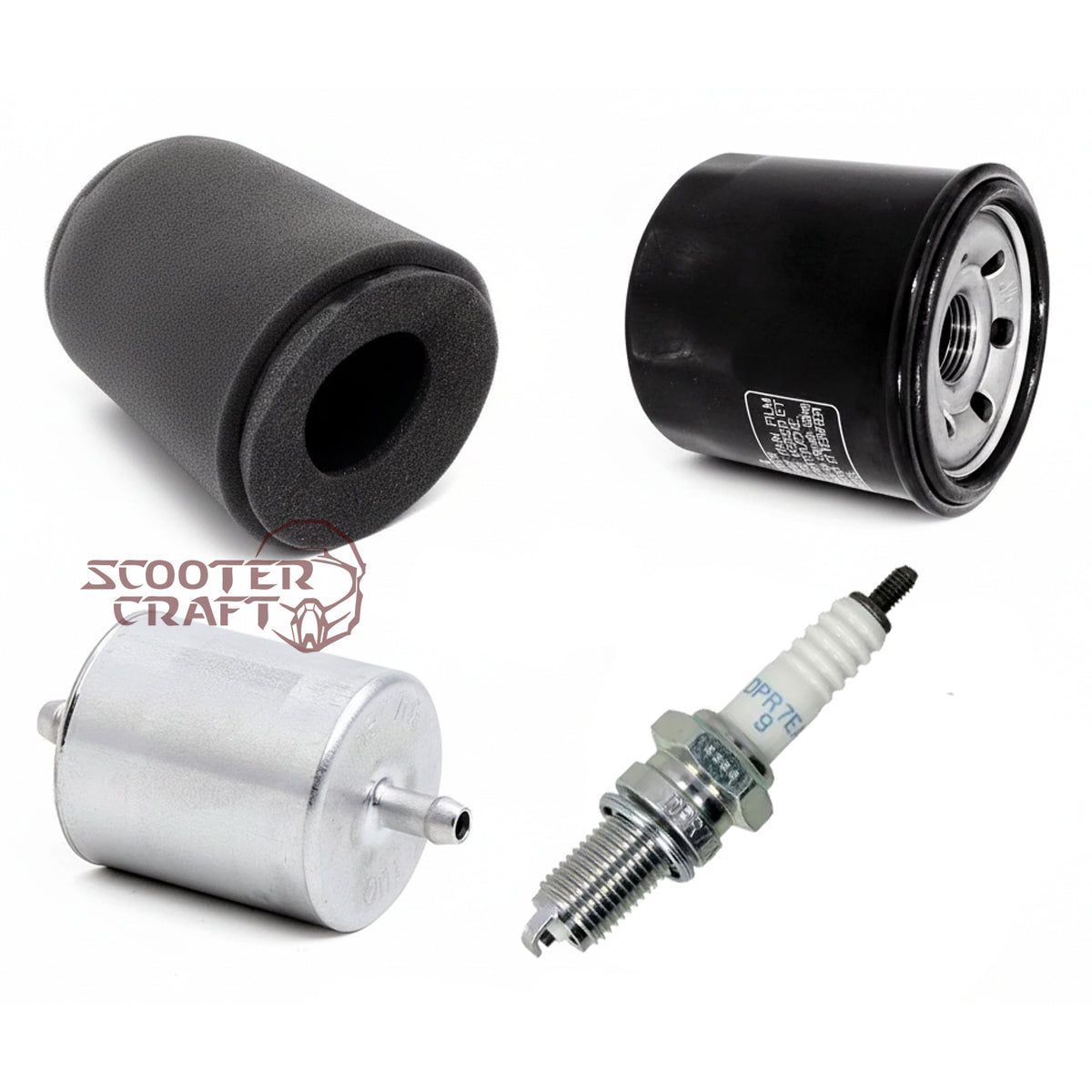 Service Kit (filters, spark plug) Linhai 500 T3b EFI, 500 PROMAX E4, M 550 E2, M550L E4