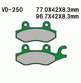 Brake pads Kymco S9,BW 50,N Dink front 4510A-KW6-9000