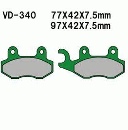 Brake pads Kymco Vitality,Agility 50 front 45105-KKD6-305