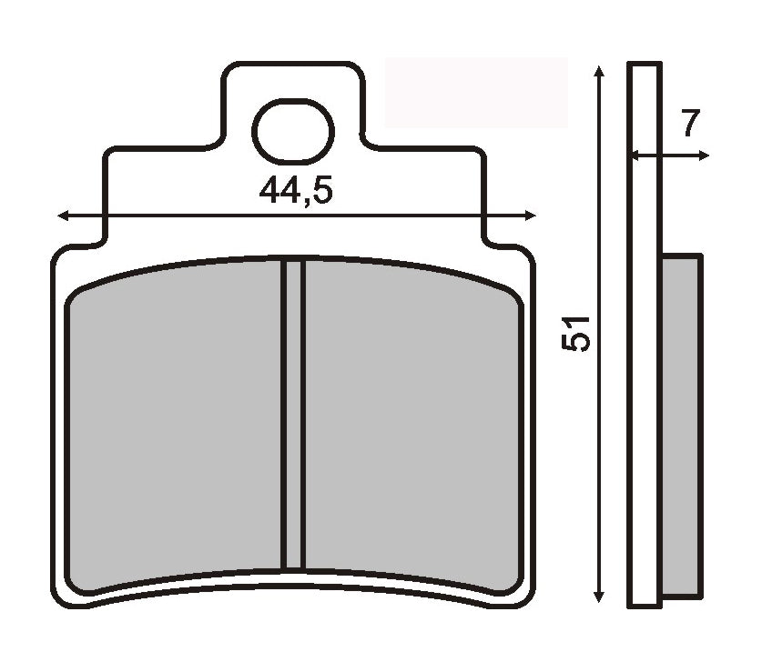 Brake pads KXR250 rear,GD250 front