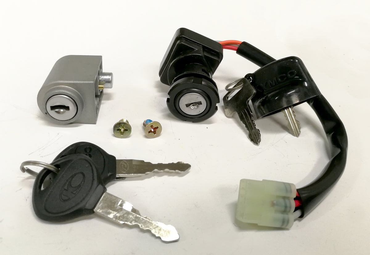 Ignition switch with steering lock Kymco Maxxer 400, genuine