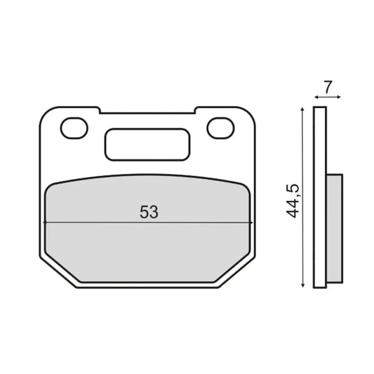 Front brake pads Suzuki RG 80 Gamma