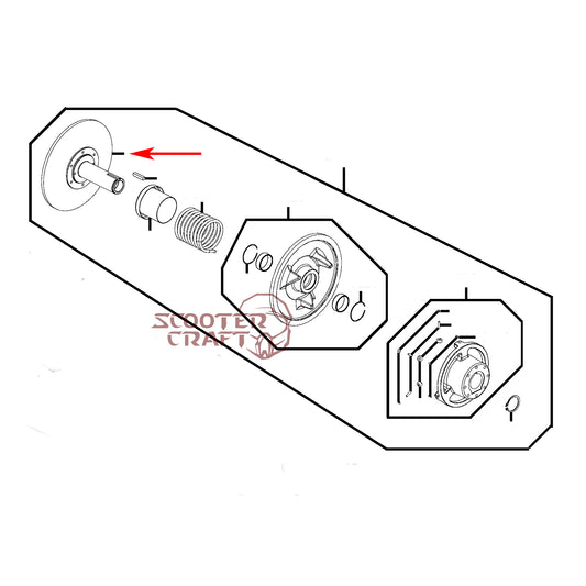 Clutch driven face Arctic Cat ATV 425 CR, Alterra 450, TRV 450, XC 450 EFI, UTV Prowler 500