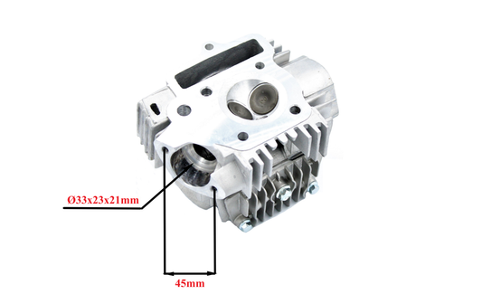 Cylinder head Chinese ATV 110 cc 4T 52 mm with camshaft