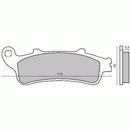 Front brake pads Foresight,Pantheon 125,250