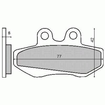 Front brake pads Madison 125,Elyseo 125