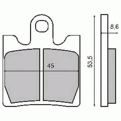 Brake pads Burgman 250 1998–1999