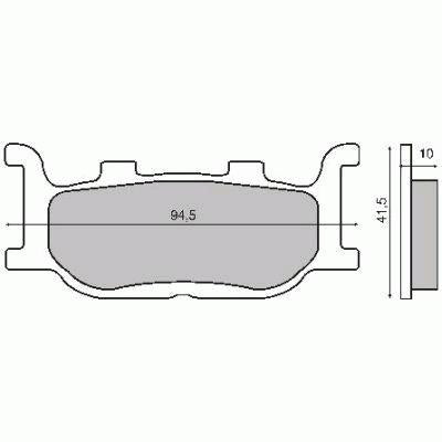 Brake pads Majesty 250 1996–1999