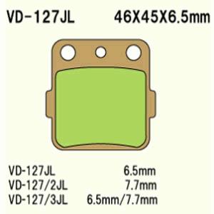 Brake pads VD-127JL (FA84/3HH)