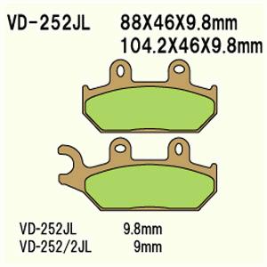 Brake pads VD-252JL