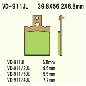 Brake pads VD-911JL