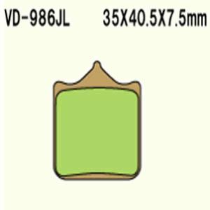 Brake pads VD-986JL (4 pcs in pack)