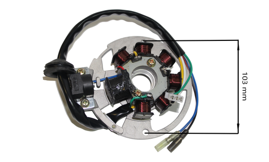 Alternator stator Yamaha,Keeway 2T ALT000254A