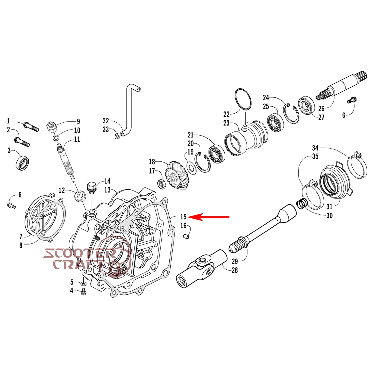 Mission cover gasket Arctic Cat Utility 250 06-09, Utility 300 2X4 10-16, Alterra 300 2017-2024