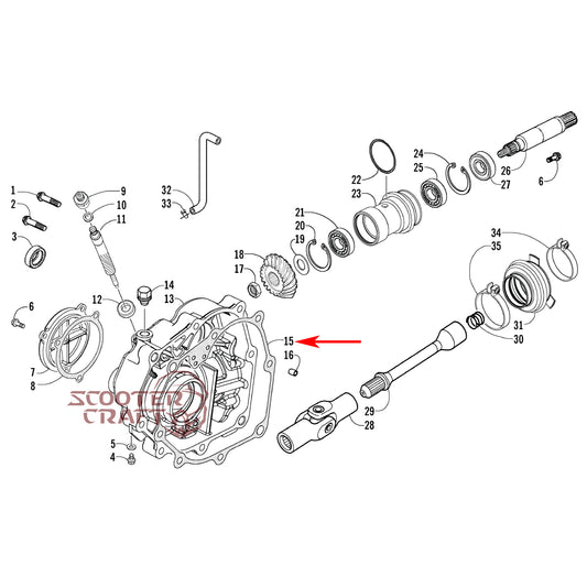 Mission cover gasket Arctic Cat Utility 250 06-09, Utility 300 2X4 10-16, Alterra 300 2017-2024