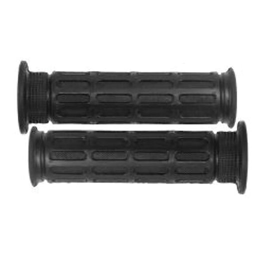 GRIPS HONDA OEM STYLE (53166-390-780) BLACK (WITH HOLE AND CAP)