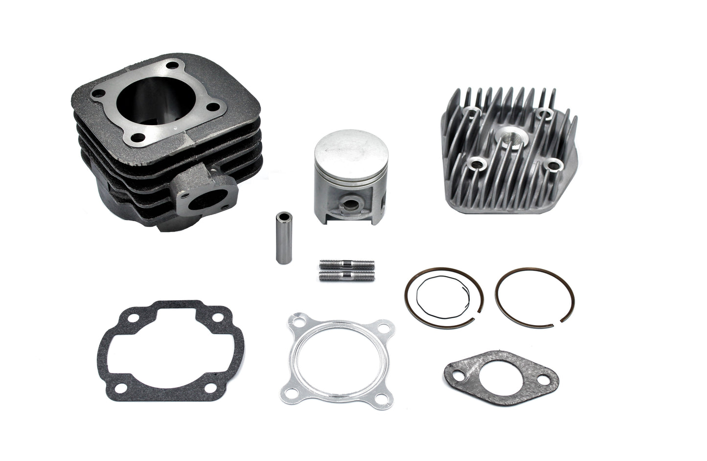 Cast-iron cylinder with head Benelli K2,Yamaha Jog,Aprilia Scarabeo Minarelli horizontal 47 mm 2T