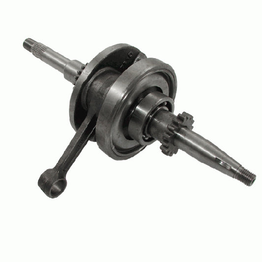 Crankshaft GY6 50 cc 4T – tuning, 16 teeth, shortened decompression rod