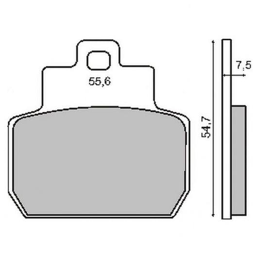 Brake pads Piaggio rear