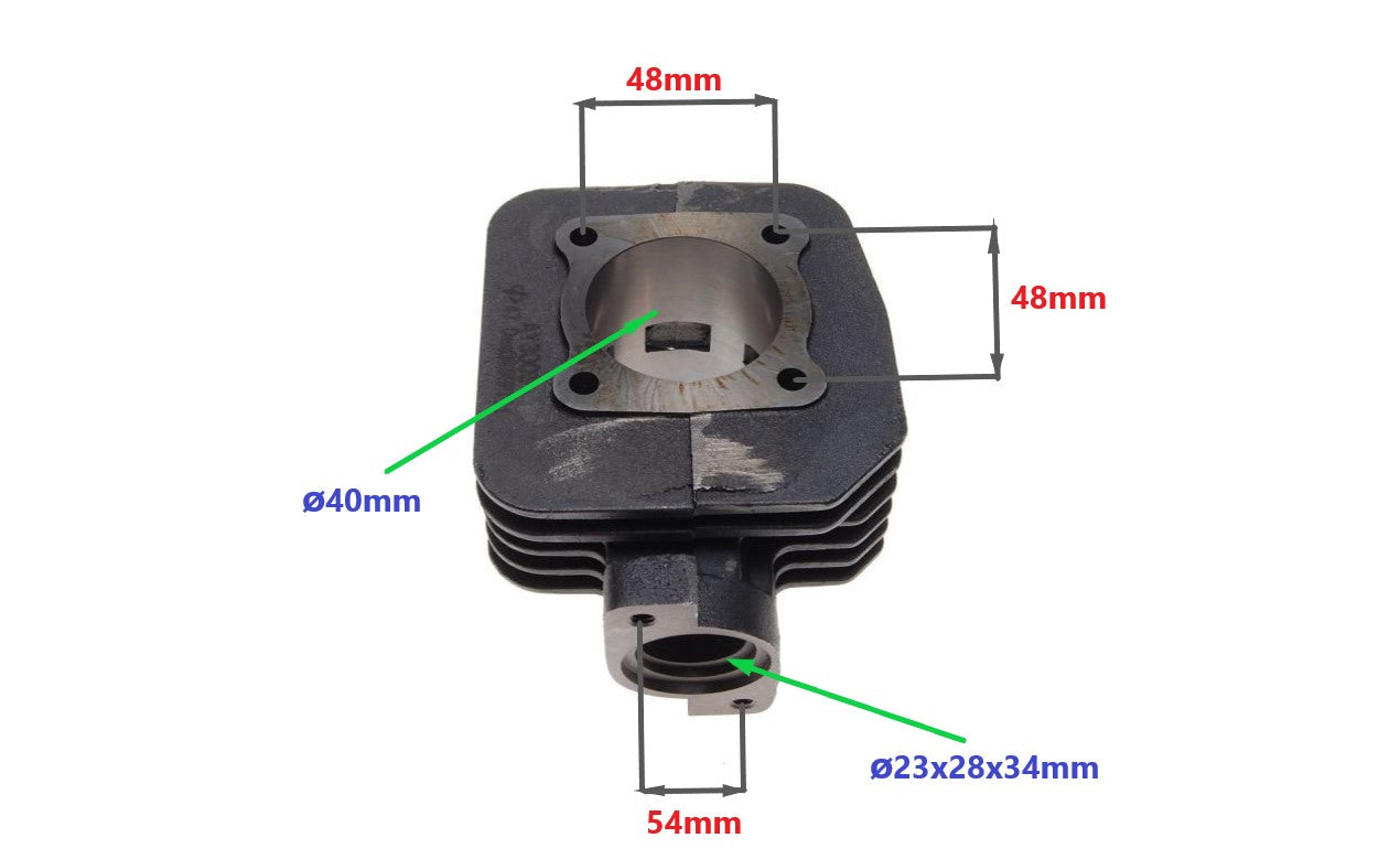 Cast-iron cylinder Peugeot New Vivacity,Ludix,Speedfight 3 40 mm 2T