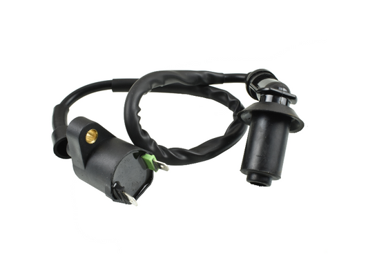 Ignition coil Basic with cap 2T Peugeot,Honda,Kymco 50 cc MZT000288-A