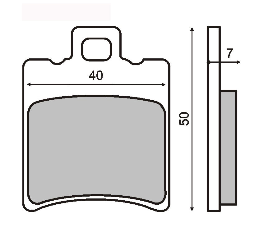 Front brake pads Yamaha Aerox,Aprilia SR