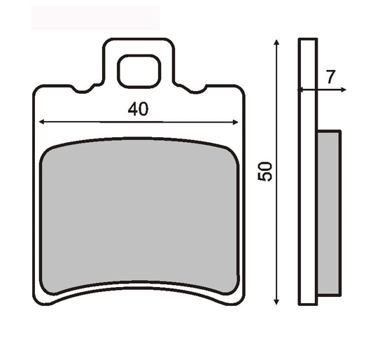 Front brake pads Yamaha Aerox,Aprilia SR